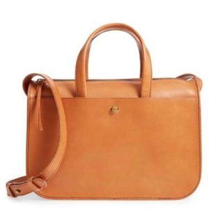 Madewell The Montreal Satchel Bag in Chestnut Brown